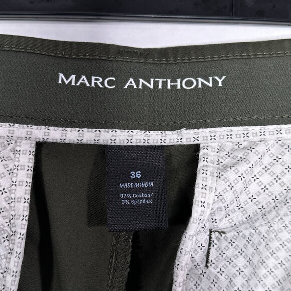 Marc Anthony Stretch Waist Slim Fit Men's Shorts Size 36 - Picture 5 of 12